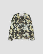 Loose Fit Crewneck Camo Print
