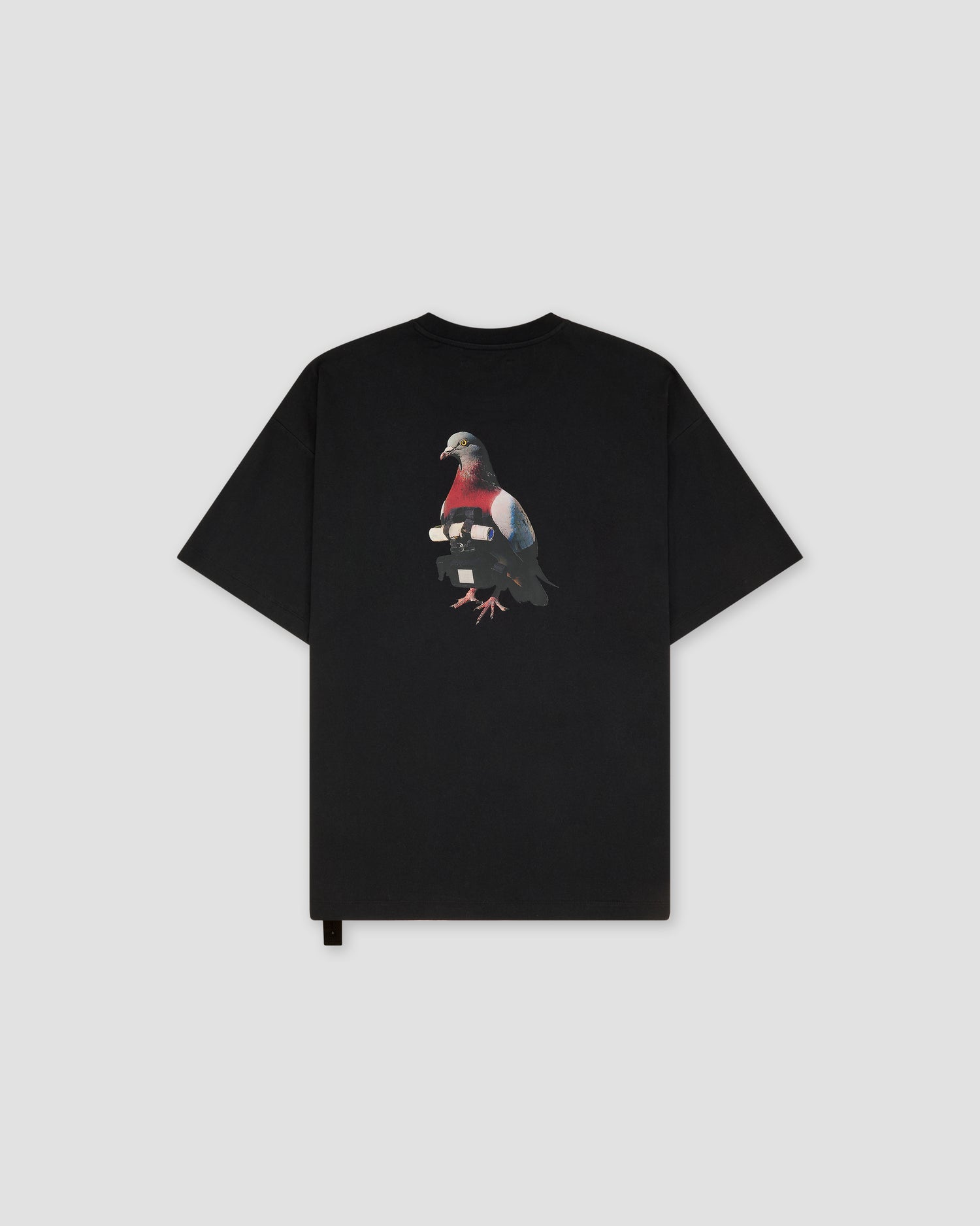 Loose Fit Tshirt Pigeon Print
